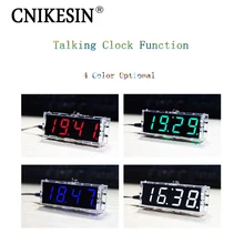 DIY kit Цифровые часы люкс голос хронометраж часы части LED DIY электронные часы С голосовой трансляции/говорящие часы опционально)