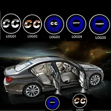 JURUS 2 pcs Dedicado Para Porta de Carro luz Bem-vindo Logo luz Volkswagen Passat CC Jetta MK5 MK6 Tiguan Scirocco livre grátis