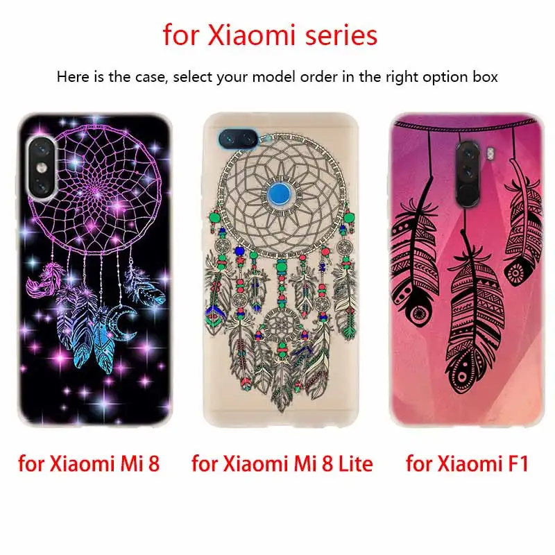 Мягкий силиконовый чехол из ТПУ для Xiaomi Mi 10 8 A2 A3 CC9 Lite 9 A1 Note 10Pro Max3 Ловец снов