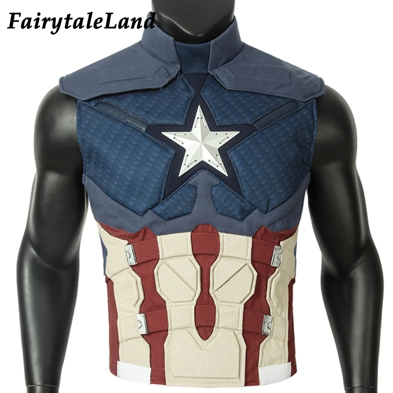 Avengers Endgame Captain America Cosplay costume full set Outfit Captain America Steve Rogers Jumpsuit free shipping custom made