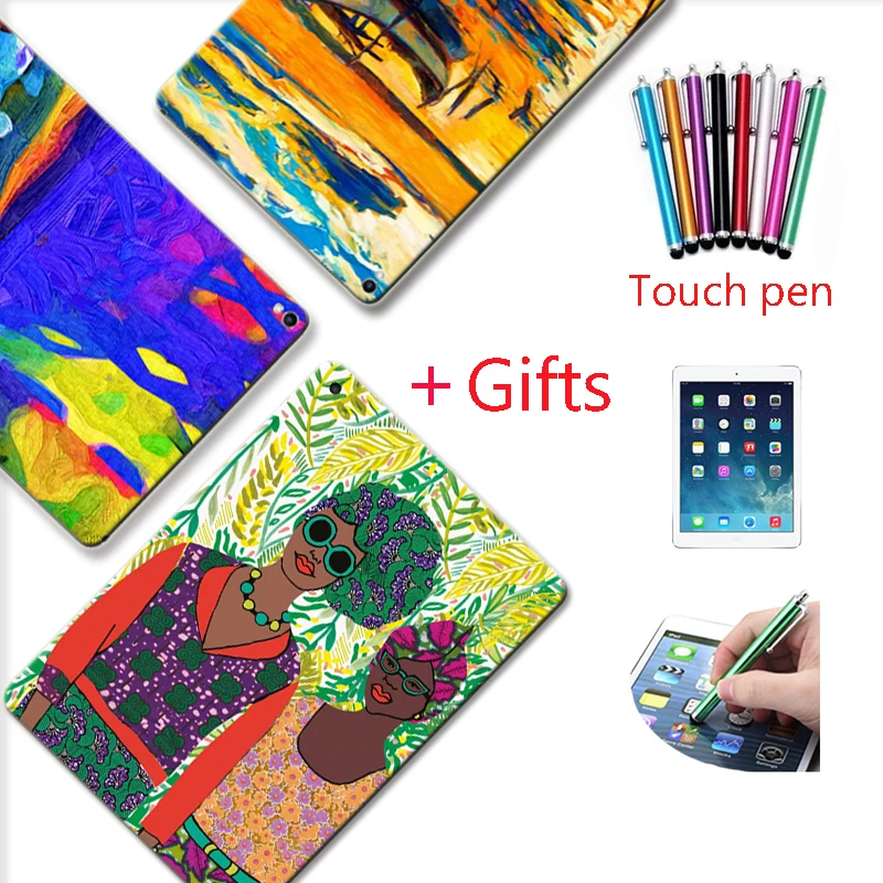 

Painted DIY Tablet Cases For Apple i Pad 2 3 4 5 6 Air 1 2 9.7 Model A1474 A1475 A1476 A1566 A1567 Soft Silicone Cover+ Free Pen