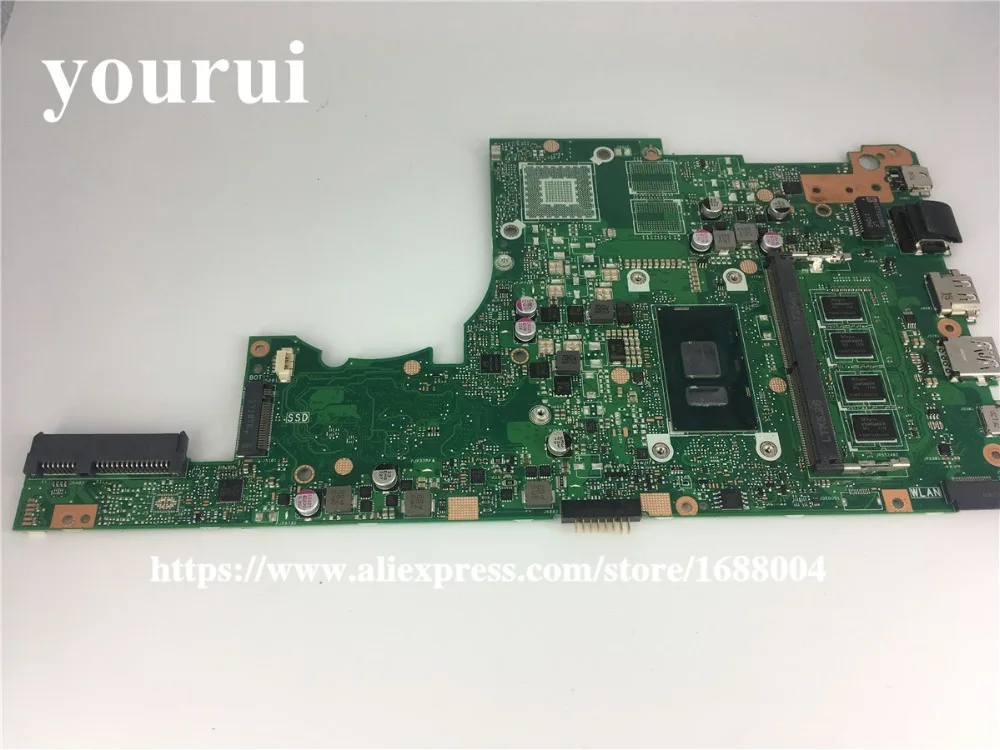 

For ASUS Vivobook 14 X405UQ MAIN BOARD X405UQ Laptop motherboard I5-7200U CPU 4GB RAM Mainboard test good