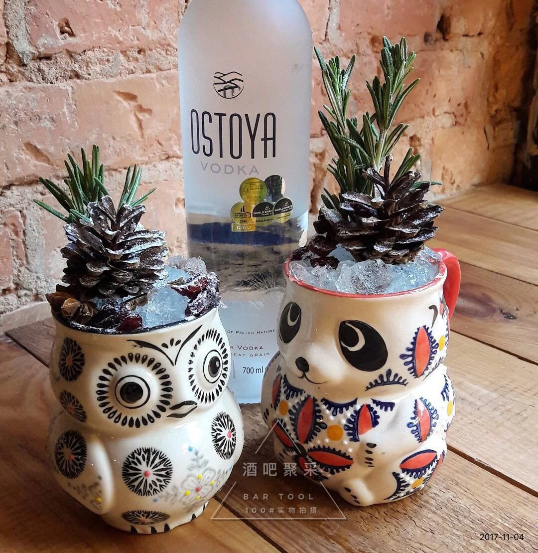 

Creative Bar owl tiki cup Ceramic cocktail Lovely tiki mug