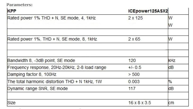 ICEPOWER 2x125 Вт HIFI Плата усилителя ICE125ASX2 двухканальный цифровой модуль усилителя для аудиофилов