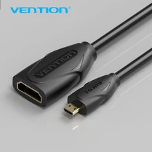 Vention Micro HDMI To HDMI Female Extension Cable HDMI Type D Male to Female HDMI Type A Adatper Cable M/F Converter For Phone