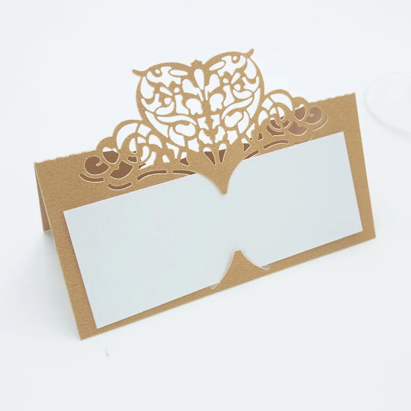 

10 Pcs Table Cards Laser Cut Paper Love Vine Seat Cards For Romantic Wedding Party Favors Decoration Name Place Cards 5ZZ46