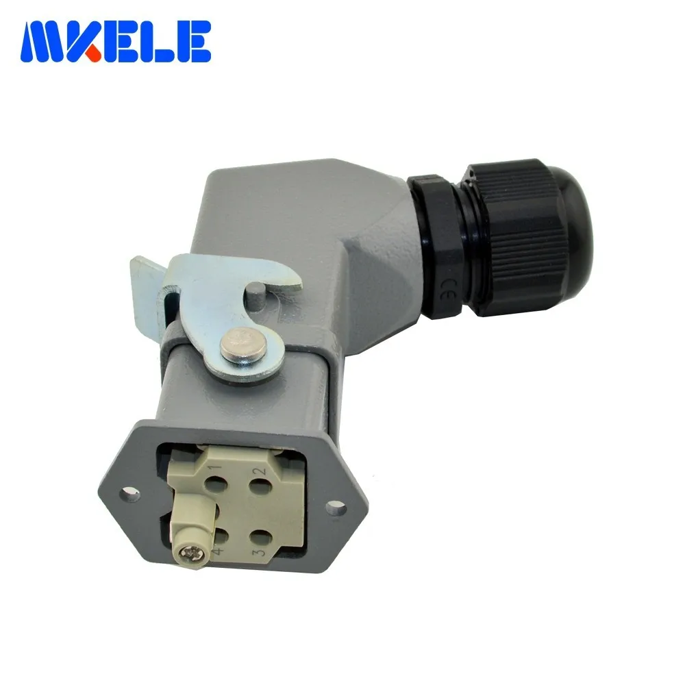 

MK-HA-004-1 High Quality 4 Pin 10A 250V HA Series Heavy Duty Connector Industrial Rectangular Aviation Connector Plug