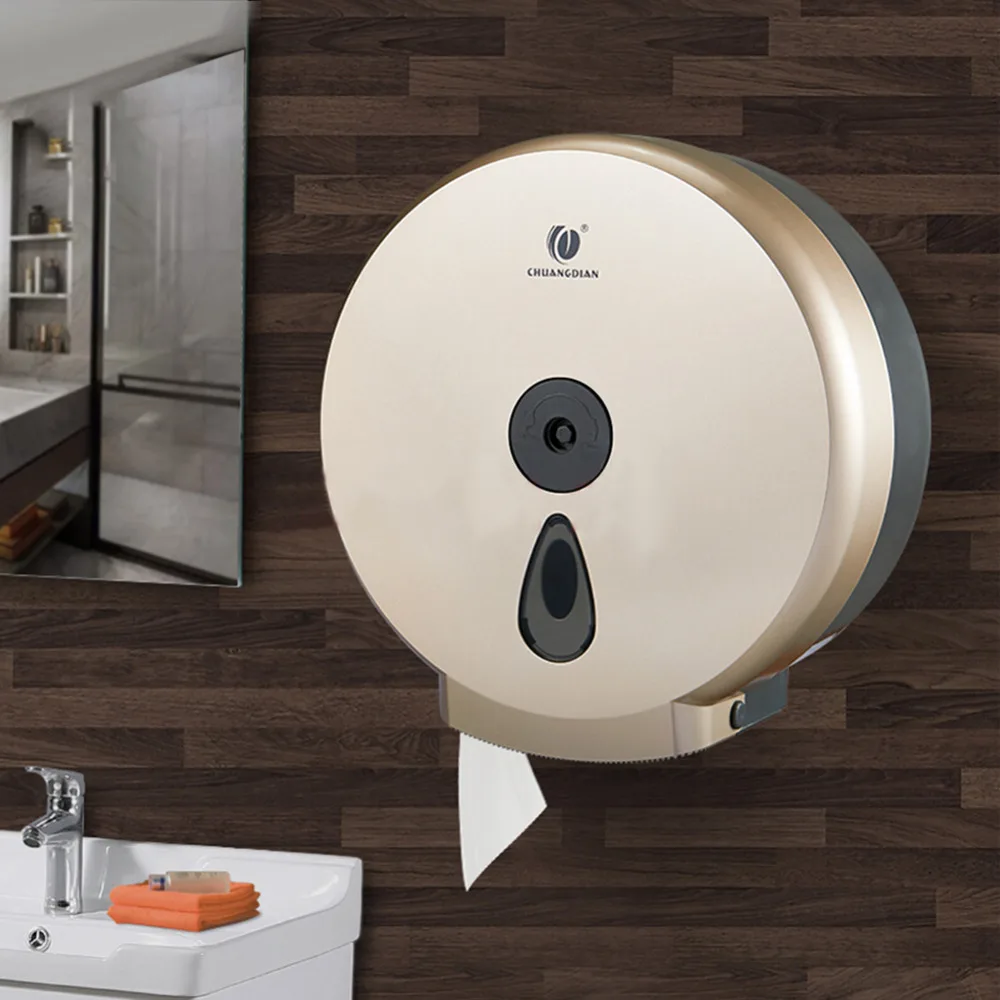 

Multi-functional Wall Mounted Toilet Paper Tissue Box Holder Towel Rack Shelf Home Kitchen Bathroom Roll Towel Dispenser Paper