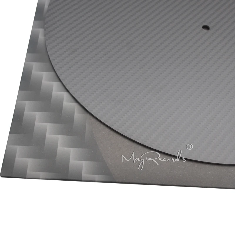  Alfombrilla LP de fibra de carbono de 12 ''de alta calidad para tocadiscos accesorios para tocadisc