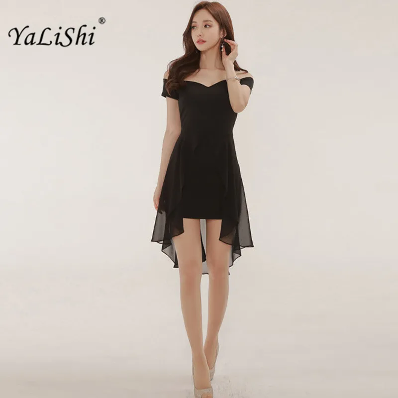 

Summer Mini Black Dress Women Evening Bodycon Vintage Vestidos Chiffon Sexy Party Dresses Ladies Sheath Bandage Dress 2019