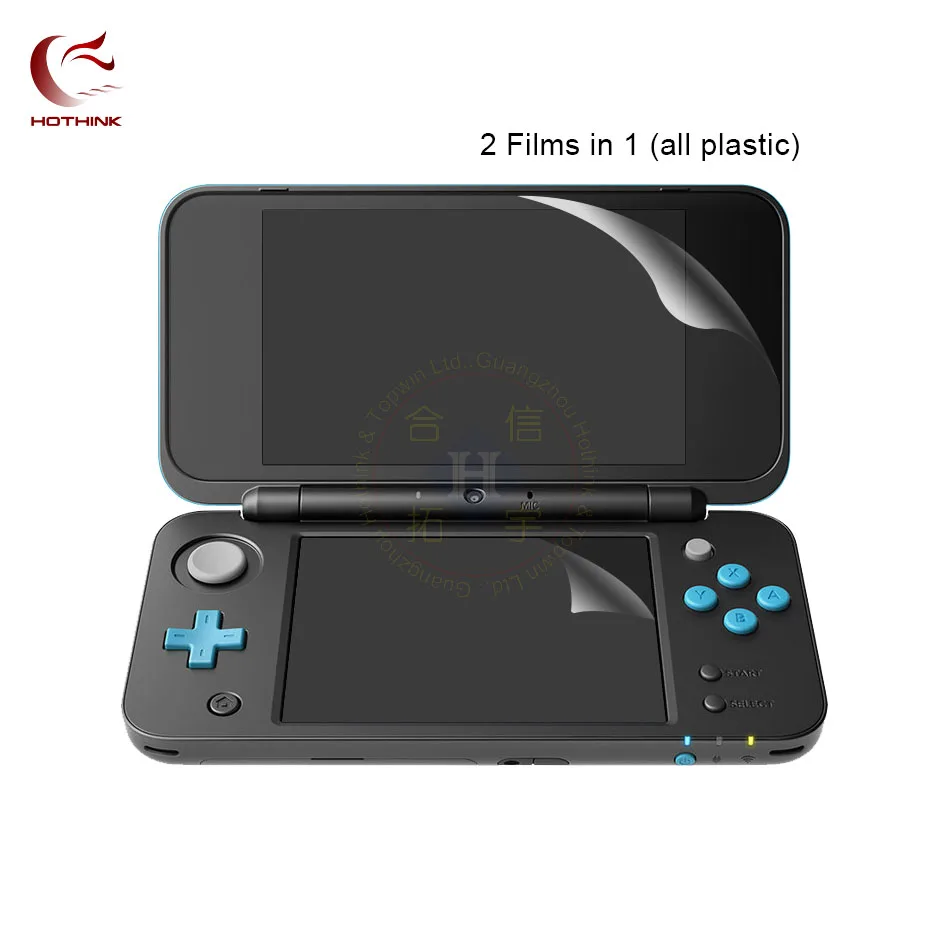 Film Protecteur D'écran Supérieur + Film Inférieur Pour Nintendo New