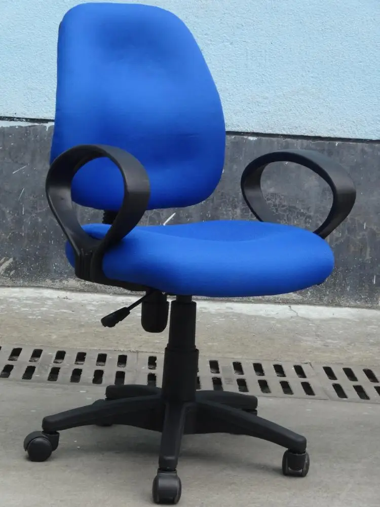 Cheap cloth export single computer chair without armrests office staff