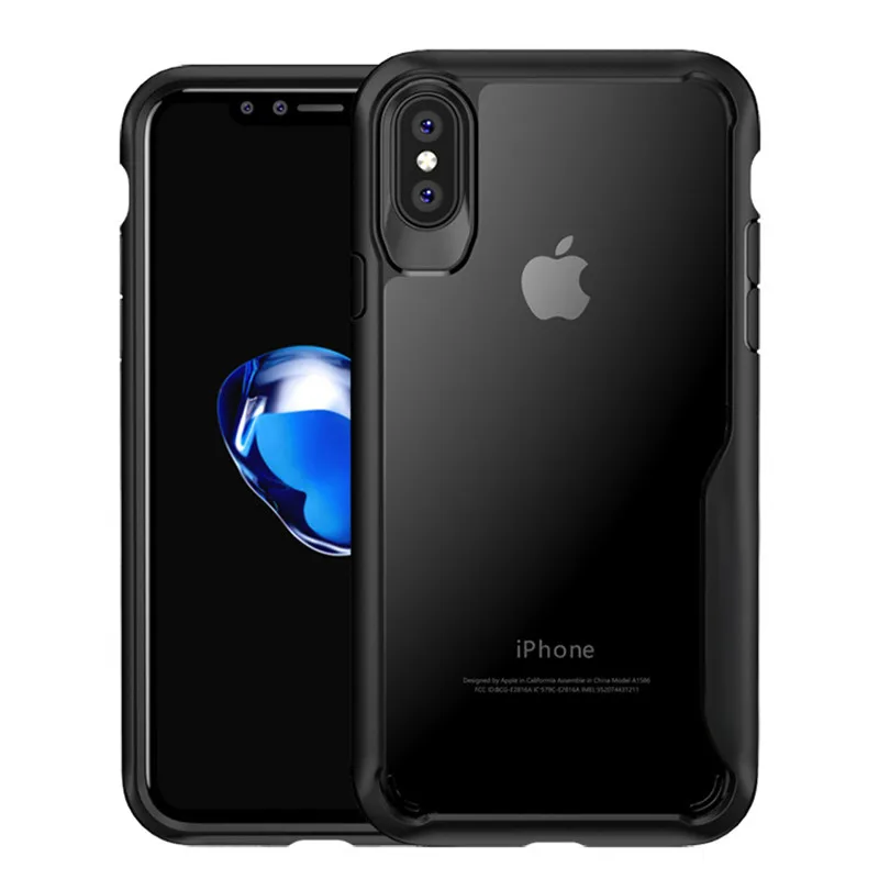Роскошный ударопрочный чехол для телефона iphone XS XR Max мягкий ТПУ с полной защитой 5
