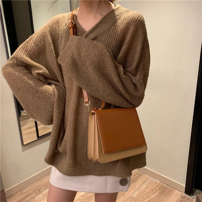 Burminsa Summer Unique Small Crossbody Bags For Girls Korean Style Trapezoidal Women Handbags Flap Shoulder Messenger Bags