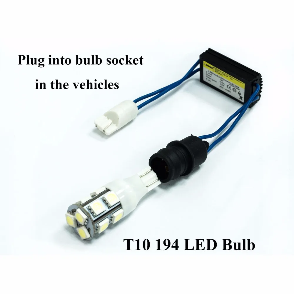 PA LED 2 шт. x T10 безошибочный комплект адаптеров W5W 168 194 Canbus компенсатор|canceler led|canceller
