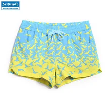 Леди Пляжные шорты плавательные купальники птица с мультипликационным рисунком пикантные Quick Dry женский Бег Шорты джоггеры Пляжные шорты пот