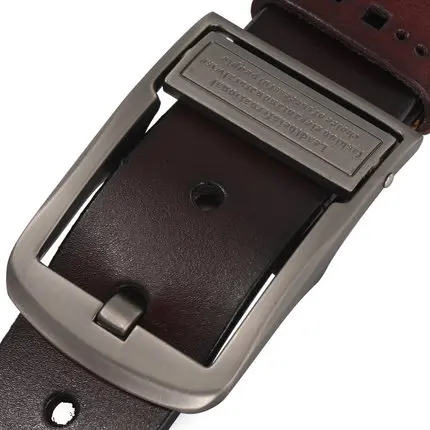 

2019 Hot SALE ceinture homme luxury brand cow genuine leather belt men Good quality vintage men belt pin buckle waist belt
