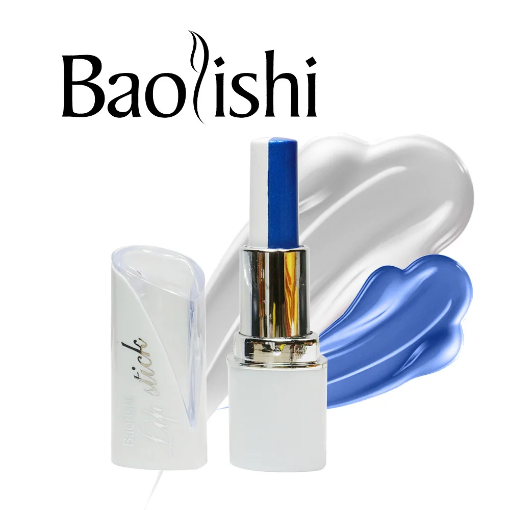 Baolihi mix двухцветная матовая губная помада стойкий бальзам для губ Черный Цвет