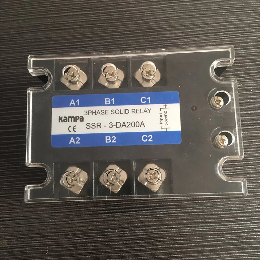 TSR-200DA 200A Three Phase Relay DC to AC SSR Input 3-32VDC Load 24-480VAC 200DA Solid State | Обустройство дома