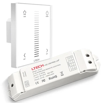 

New EX1 led Dimmer 220V Touch Panel Wall Mount Dimming 2.4GHz + DMX AC100-240V led Dimmer With Constant Voltage CV Receiver