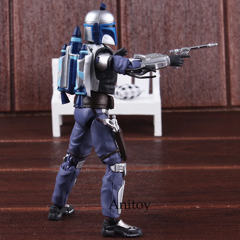 SHF Figure Star Wars Anime Figurine Star Wars Jango Fett Bounty Hunter PVC Action Figures Collectible Model Toy