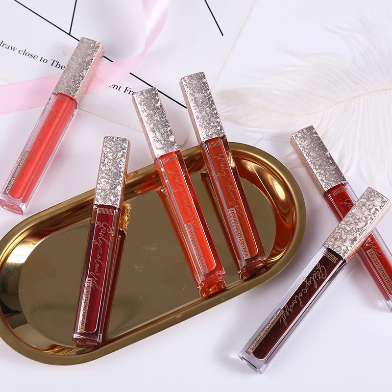 Sukone mirror liquid lipstick purple red vampire pumpkin color lip tint waterproof long lasting moisturizing lip gloss AC053 Sukone mirror liquid lipstick purple red vampire pumpkin color lip tint waterproof long lasting moisturizing lip gloss AC053
