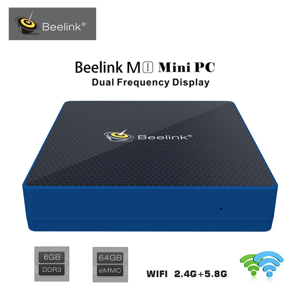 

Beelink M1 6GB RAM 64GB ROM Intel Mini PC Intel Apollo Lake Celeron N3450 Graphics 500 Support Win 10 Dual Frequency TV Box