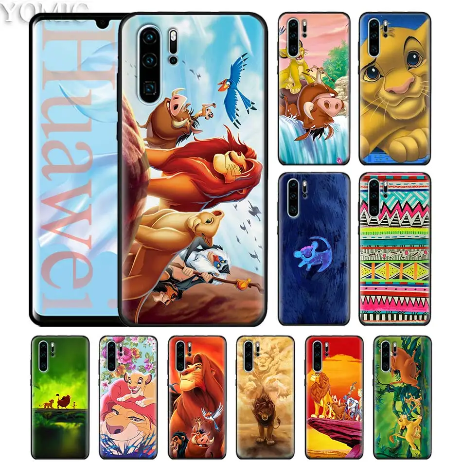 

The Lion King Hakuna Matata Black Silicone Case for Huawei P30 P20 Pro P10 P20 P30 Lite P Smart Plus 2019 Soft Case Cover