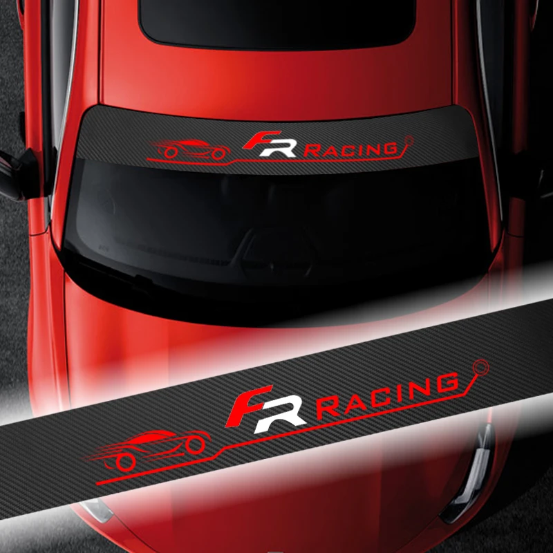 

Car Stickers 135x20cm Decoration Decals Car Styling Front Rear Windshield Decal Sticker for Seat Leon FR+ Cupra Ibiza