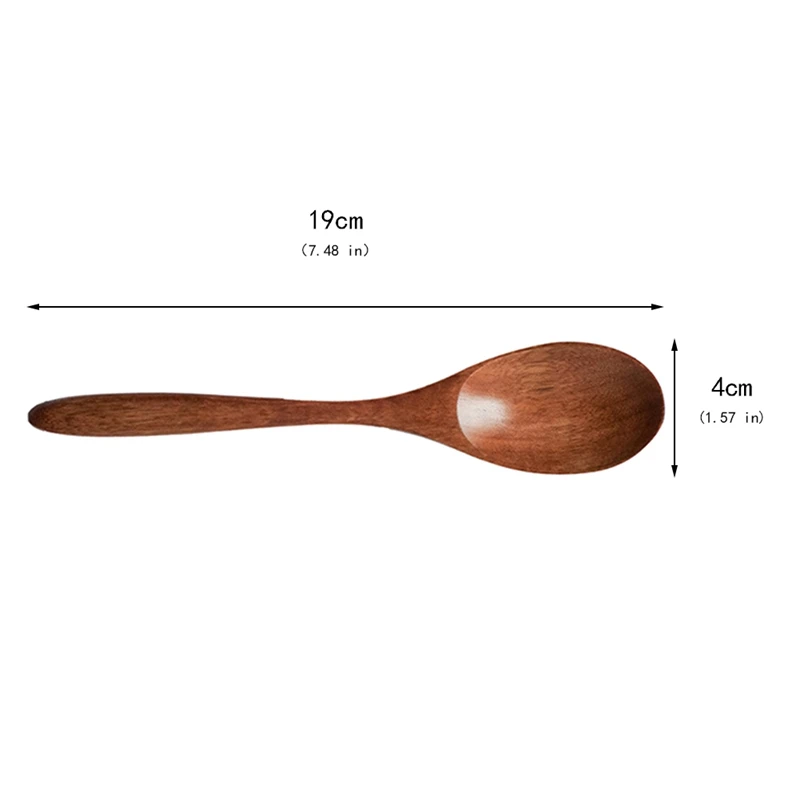 1 шт. деревянная кухонная ложка посуда инструмент суп чайная ложка Питание Cuchara De Madera Creativa