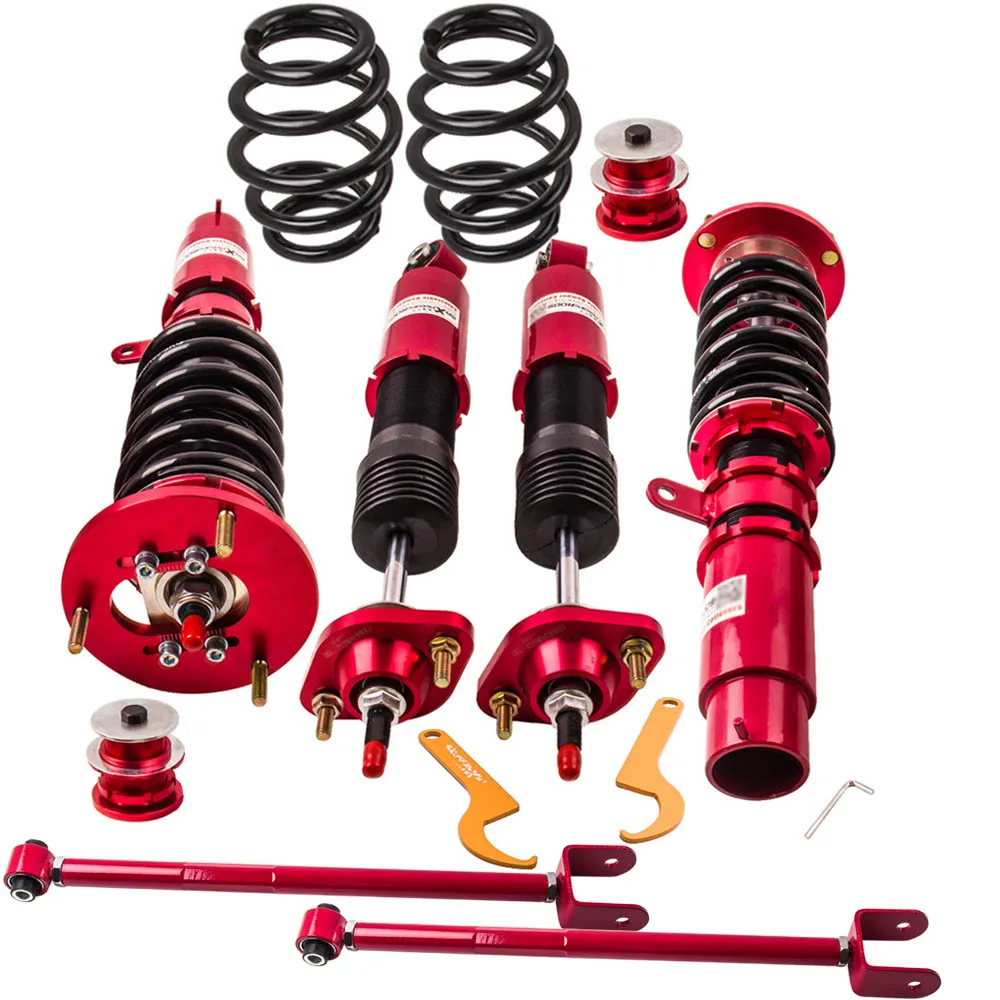 Adj. Высота + демпфер Coilover амортизатор стойки для BMW E46 3 серии 98 06 320i 323i 328i 330i M3