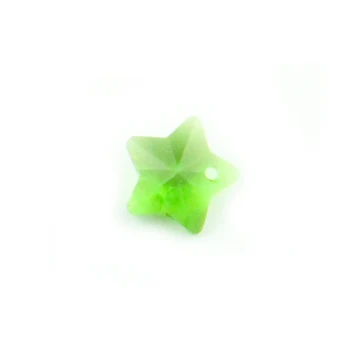

Free Shipping 500pcs/lot 14mm Dark Green Crystal Star beads in One hole For Chandelier Pendants Glass Curtain Beads Supplies