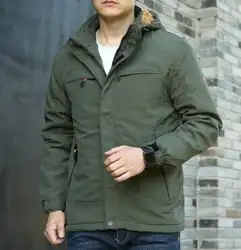 Новая зимняя и осенняя флисовая куртка Мужская Уличная Военная ветровка может снять шляпу быстро сохнет дышащее пальто yzz91