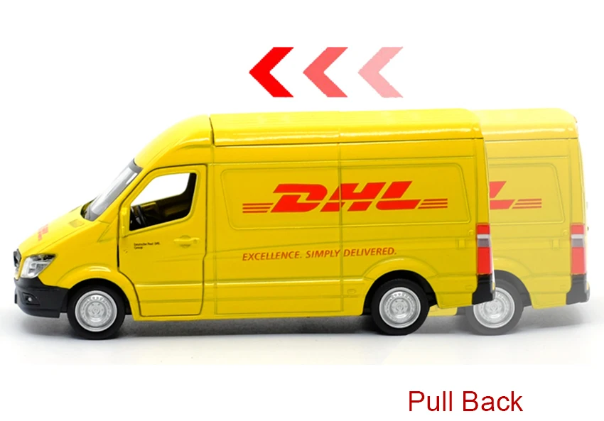 РМЗ CITY 1:36 Sprinter фургон(DHL) сплава литья под давлением модель автомобиля игрушка с оттягиваемая назад для детей подарки коллекция игрушка