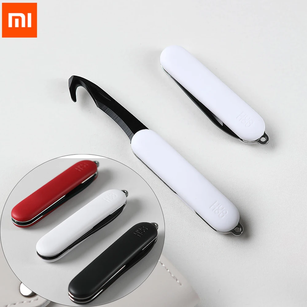 Xiaomi Mijia Huohou мини-нож для распаковки складывающийся Фруктовый нож инструмент для резки инструмент для лагеря открытая посылка для выживания на открытом воздухе зажим для лагеря острый резак