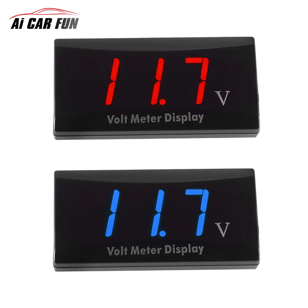 

New DC 8-16V LED Digital Display Voltmeter Mini Voltage Meter Volt Tester Panel for DC 12V Cars Motorcycles Vehicles