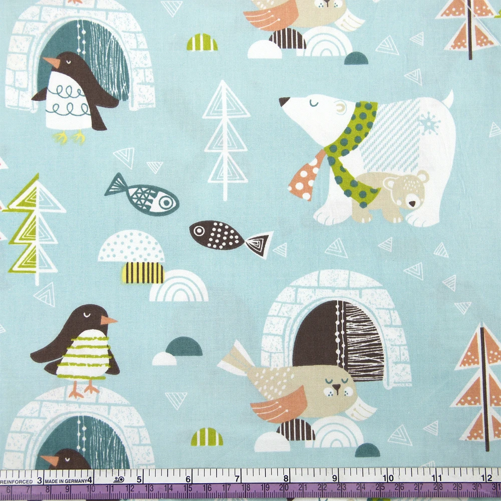 20"*58" 50*145cm Animal Series Printed Cotton Fabric,DIY Handmade Materials For Making Crafts Cushion,1Yc1985