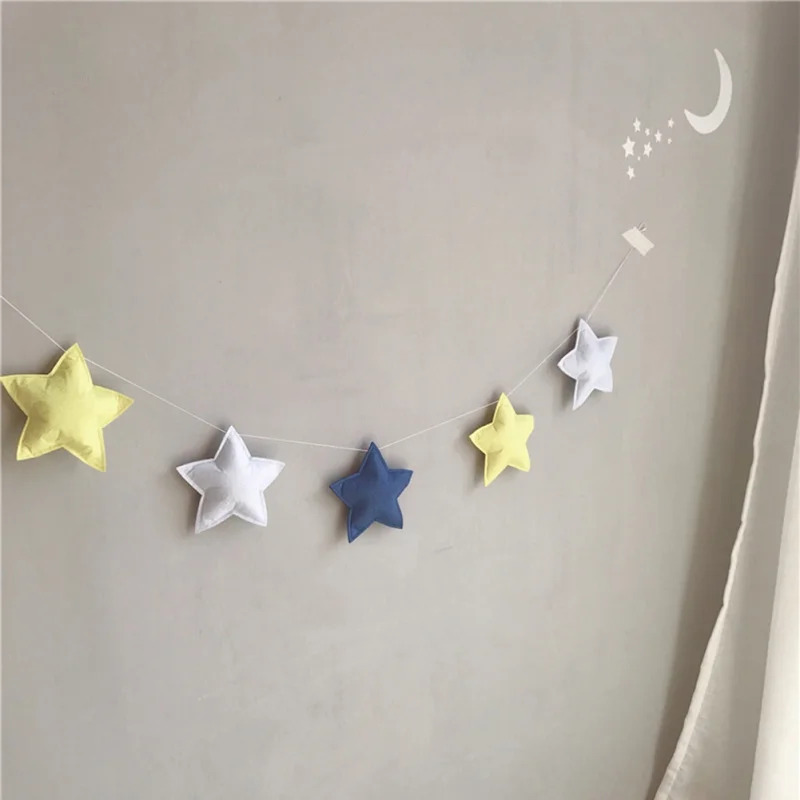 Nordic Baby Room Handmade Nursery Star Garlands Christmas Kids