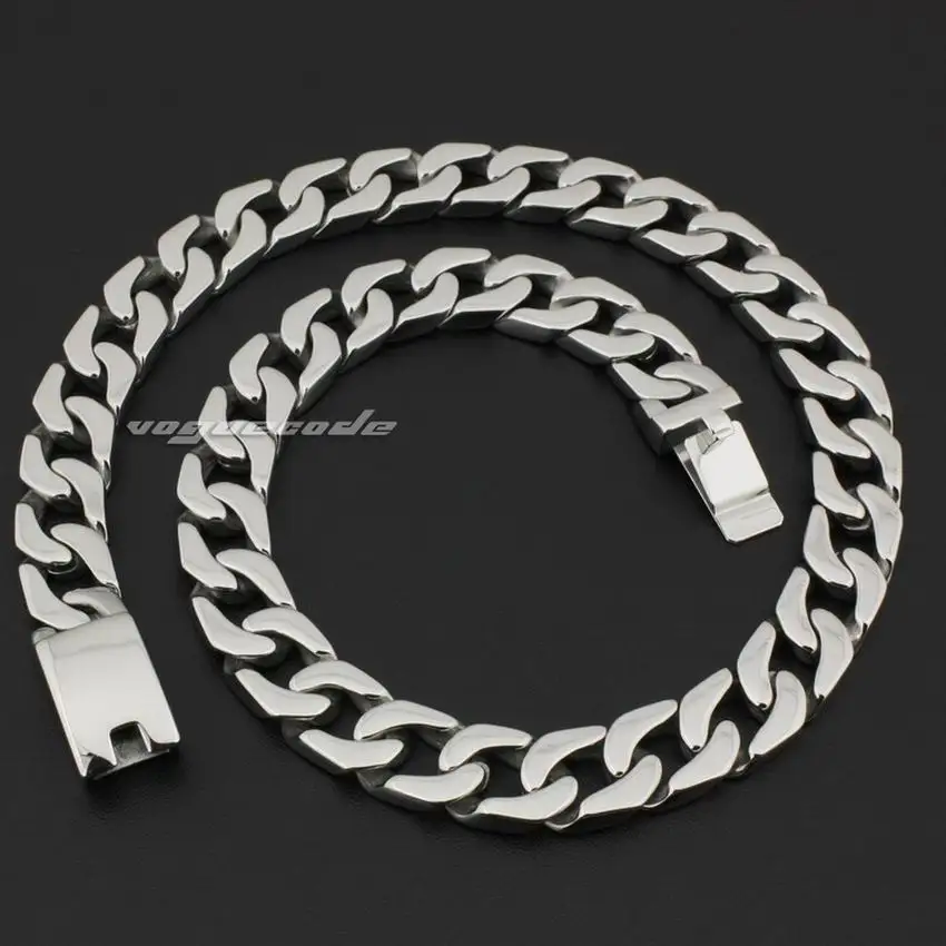 

18" ~ 36" 316L Stainless Steel Mens Biker Rocker Punk Necklace 5Q009N