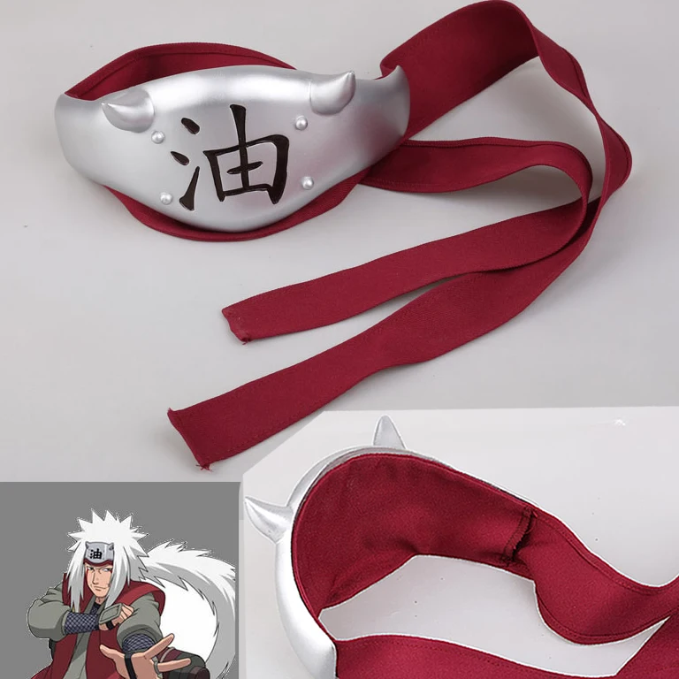 

Hot NARUTO Anime cosplay Halloween Jiraiya/Gama Sennin/Ero-sennin cos Harajuku Headwear "oil"Headband