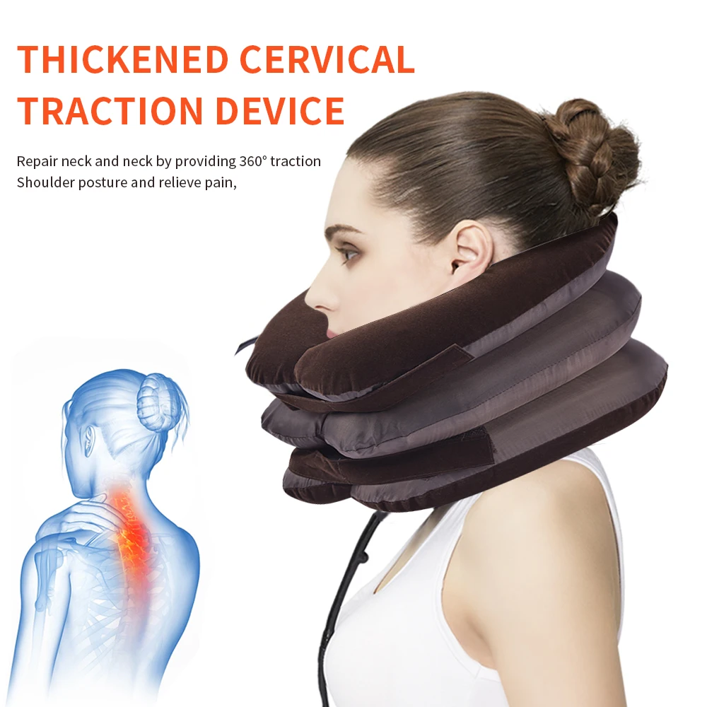 U Inflatable Pillow Neck Pillow Cervical Brace Neck Shoulder Pain Relax