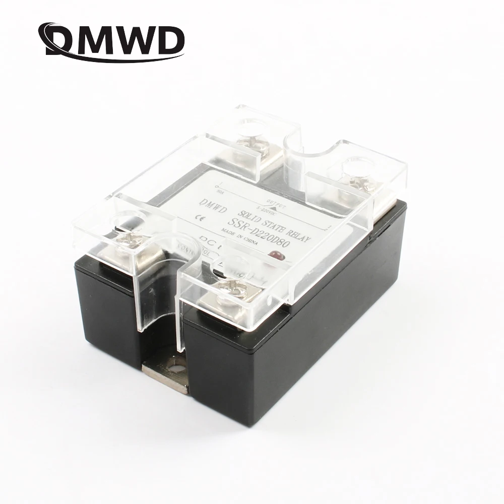 

solid state relay with indicator SSR-80DD 80A 5-32V DC TO 5-220V DC SSR 80DD relay solid state SSR-D220D80