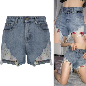 

Pantalon Vaquero Mujer Jean Femme Jeans Slim Femme Women Denim Pants Summer Short Jeans Noir FemmeDenim Female Pockets Shorts Z4