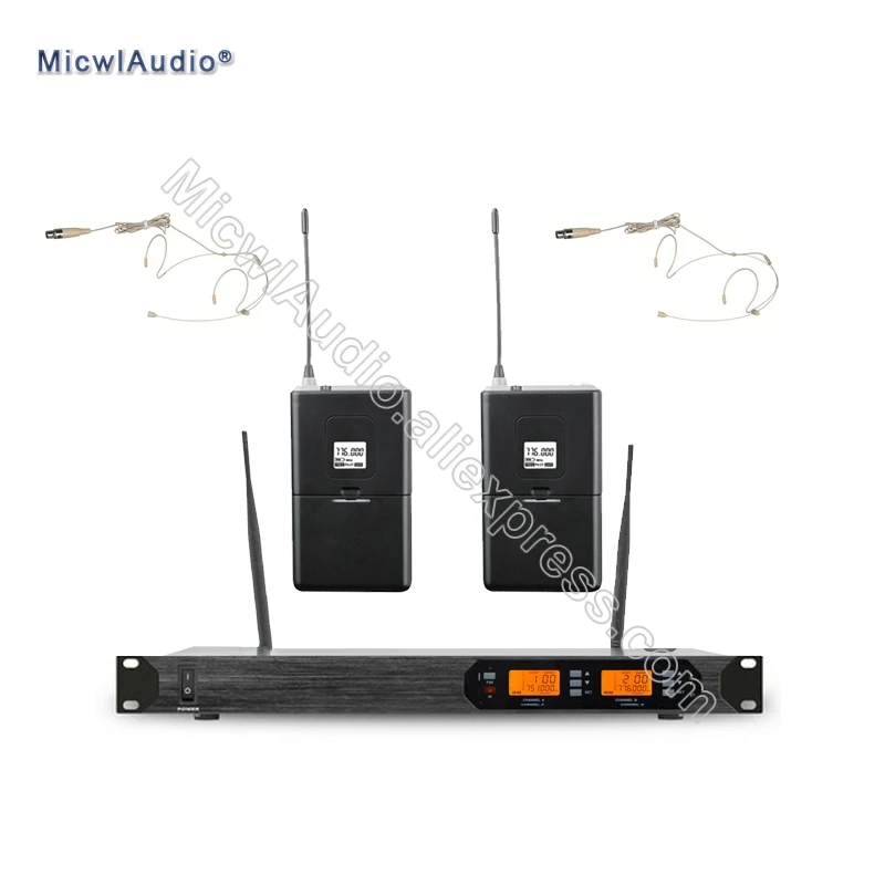 

Pro UHF D200 Frequencies Digital Bodypack Or with Gooseneck Handheld Wireless Microphone System karaoke Mic