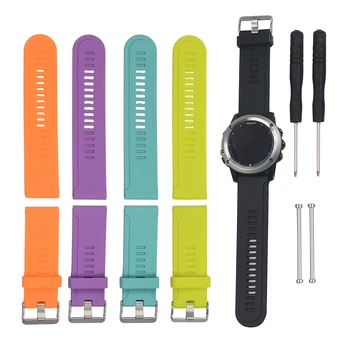 

Silicone Strap for Garmin Fenix 3 Colorful Straps for Fenix3 HR Sports Watchband Smart Bracelet Replacement Strap for Fenix 3