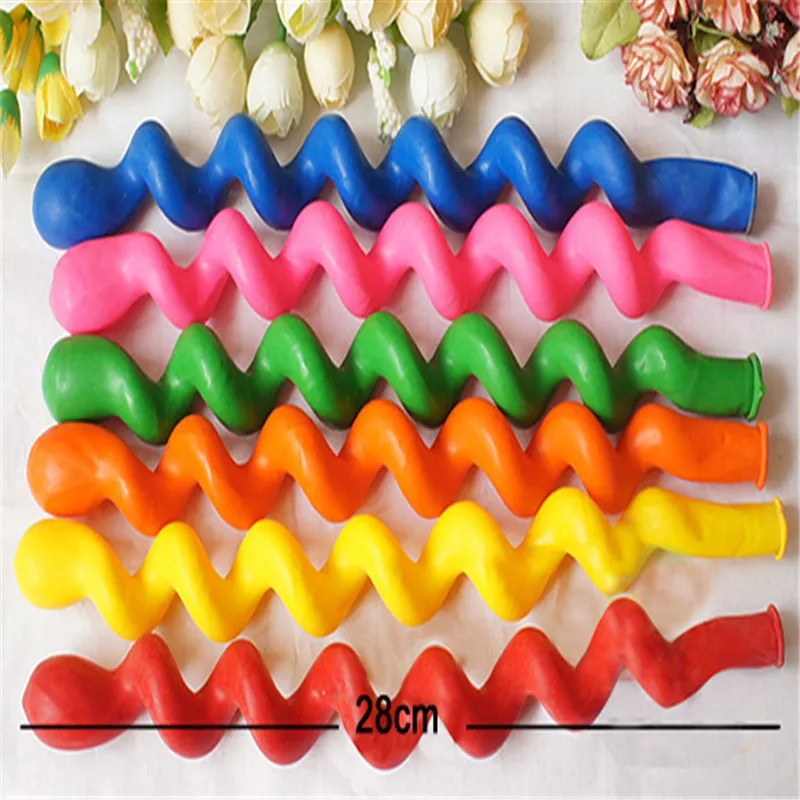 

Homdox New 50Pcs/Pack Giant Latex Rubber Helium Spiral Latex Balloons Long Ballon for Wedding Birthday Party Decoration Gift