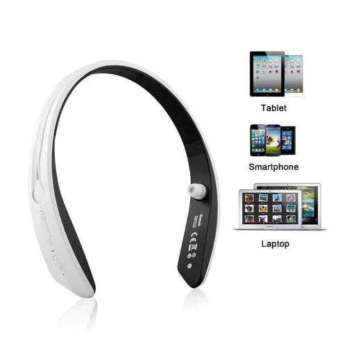 Wireless A2DP Bluetooth Stereo Headphone Sport Headset Ring Collar Earphones Earbuds With Mic Handsfree For Smartphones PC PS3 Wireless A2DP Bluetooth Stereo Headphone Sport Headset Ring Collar Earphones Earbuds With Mic Handsfree For Smartphones PC PS3