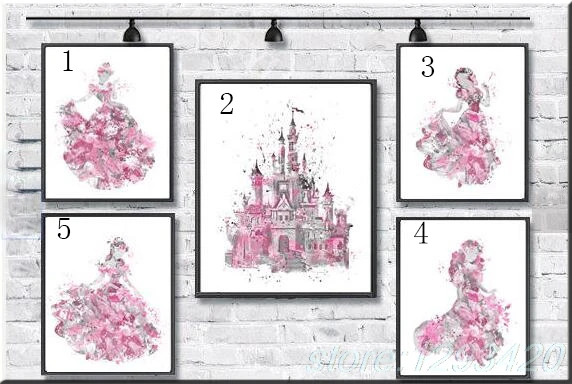 

Full DIY 5D Diamond Mosaic picture Cartoon Girl and Castle Diamond Painting Cross Stitch Kits Diamond Embroidery Patterns