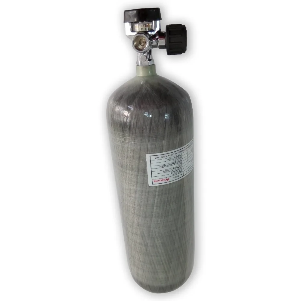 

AC30921 4500Psi 9L carbon fiber scuba diving tank/airgun conder PCP Rifle compressed air cylinder with valve ACEACRE