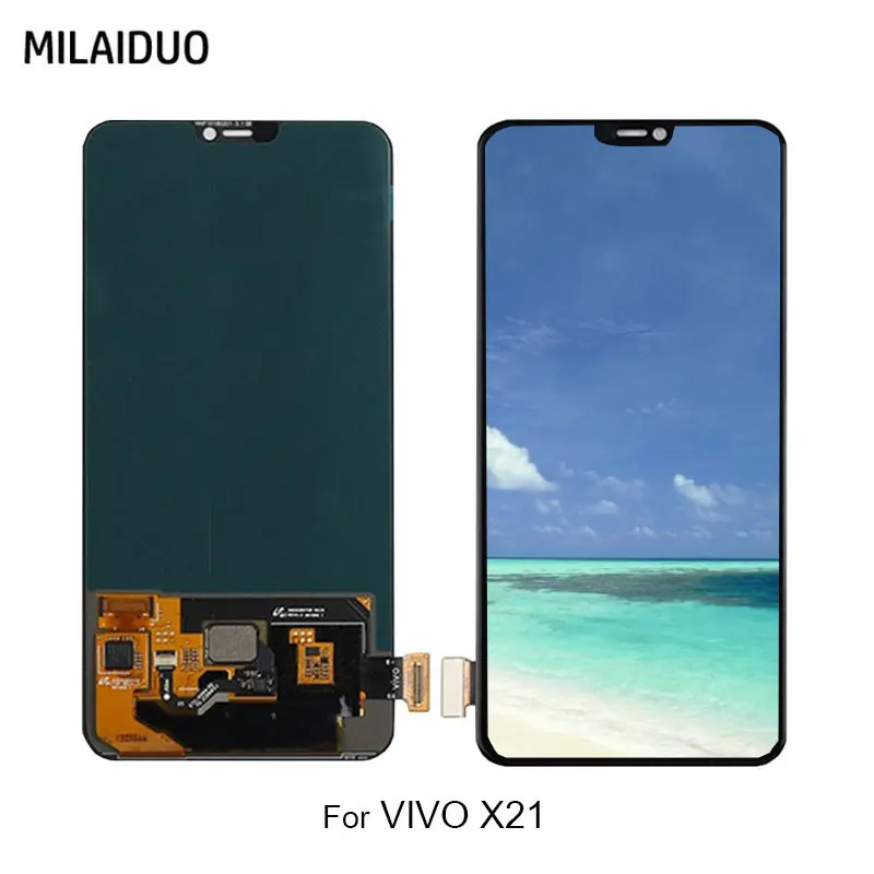

TFT LCD Display For Vivo X21 Touch Screen Digitizer Full Assembly Replacement 2.5D 3.0D 6.28'' Black White No/with Frame Repair